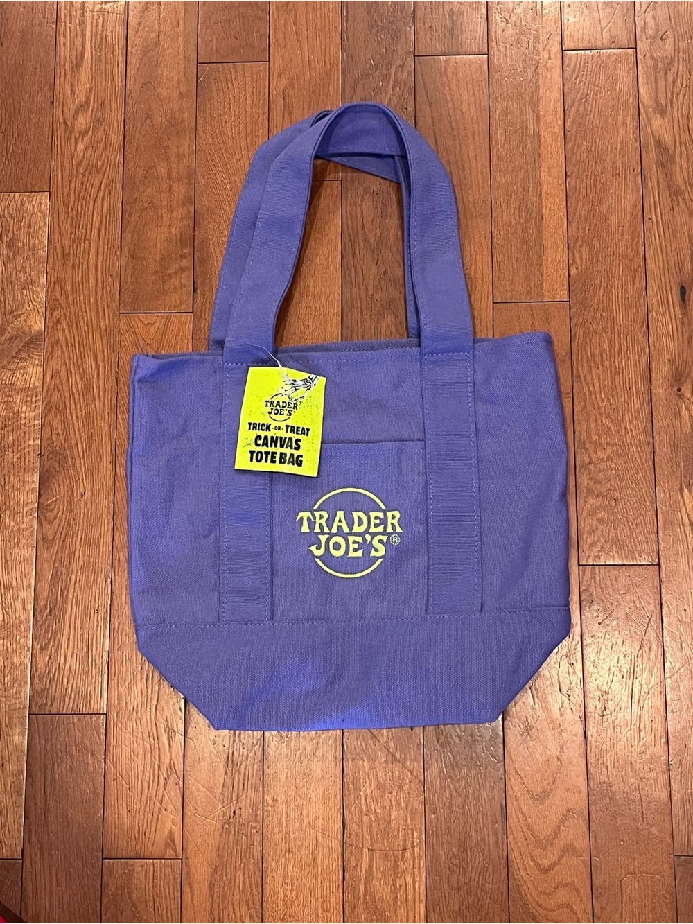Trader Joe's Mini Canvas Tote Bag Set of 4 - Picture 5 of 6